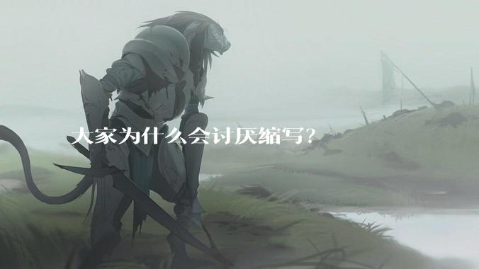大家为什么会讨厌缩写?