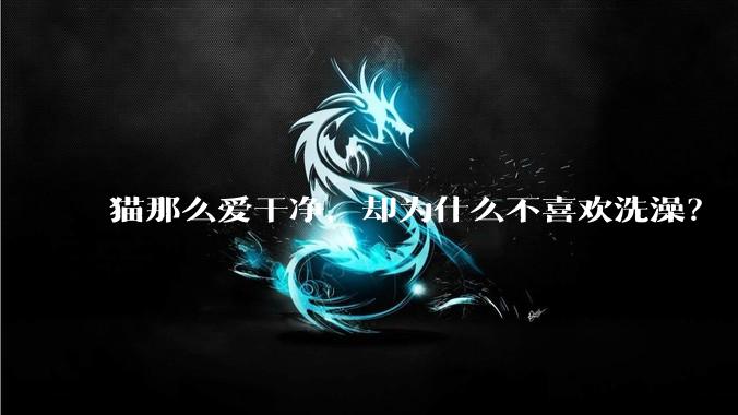 猫那么爱干净,却为什么不喜欢洗澡?