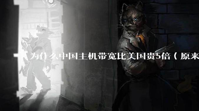为什么中国主机带宽比美国贵5倍(原来错误的10000倍),比如阿里云?