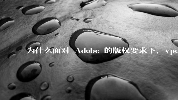 为什么面对 Adobe 的版权要求下,vposy 大神还能从容不迫?