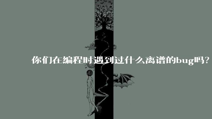 你们在编程时遇到过什么离谱的bug吗?