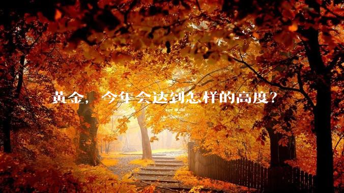 黄金,今年会达到怎样的高度?