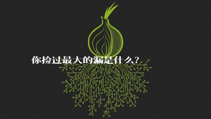 你捡过最大的漏是什么?