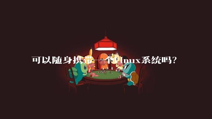 可以随身携带一个Linux系统吗?