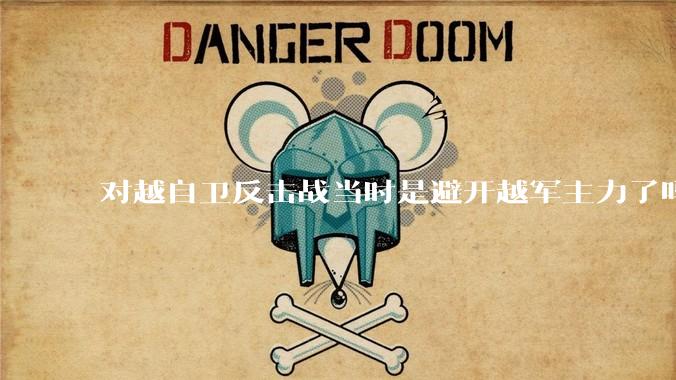 对越自卫反击战当时是避开越军主力了吗?