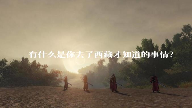有什么是你去了西藏才知道的事情?
