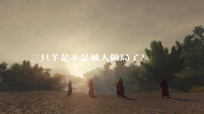 三只羊是不是被人做局了?