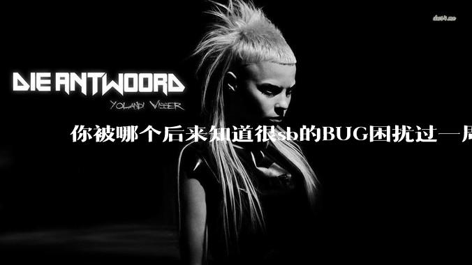 你被哪个后来知道很sb的BUG困扰过一周以上吗?
