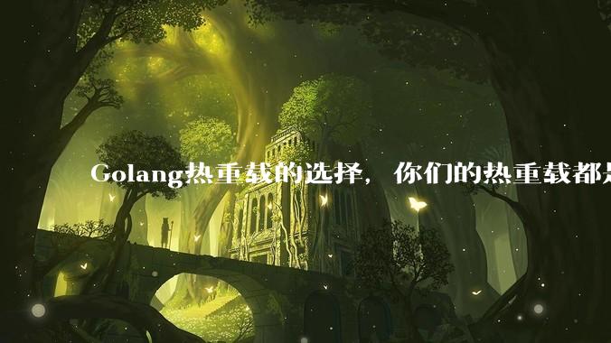 Golang热重载的选择,你们的热重载都是自己写的吗?