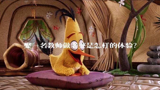 娶一名教师做老婆是怎样的体验?