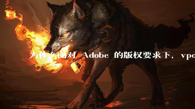 为什么面对 Adobe 的版权要求下,vposy 大神还能从容不迫?