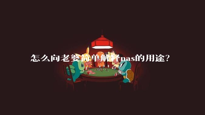 怎么向老婆简单解释nas的用途?