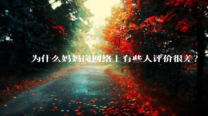 为什么妈妈岗网络上有些人评价很差?