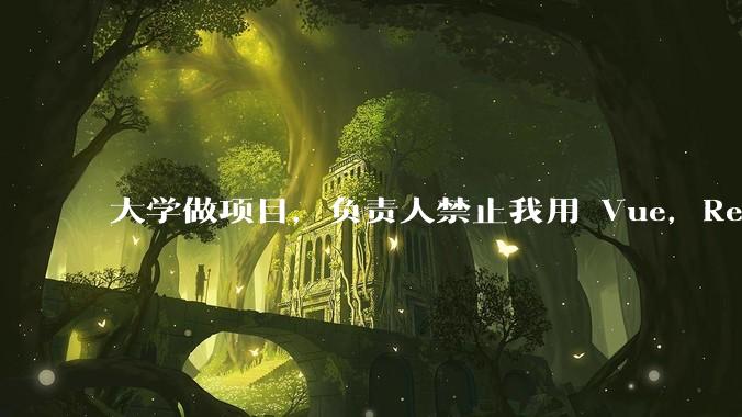 大学做项目,负责人禁止我用 Vue,React,让我用基础 HTML,CSS,JS 开发前端怎么办?