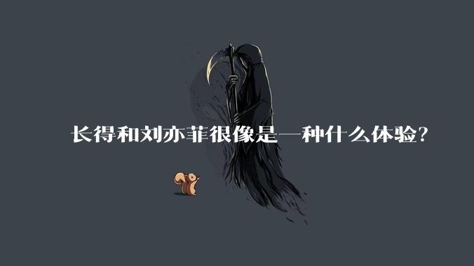 长得和刘亦菲很像是一种什么体验?