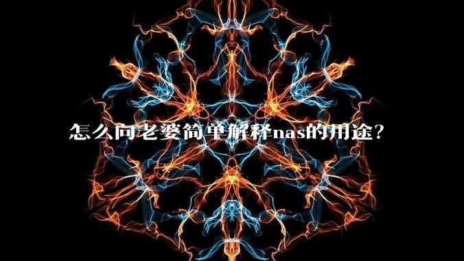 怎么向老婆简单解释nas的用途?