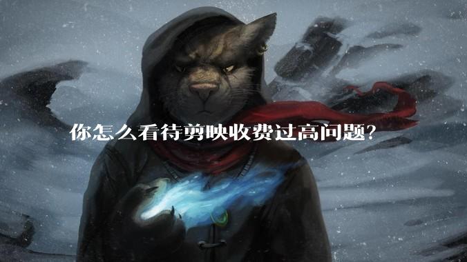 你怎么看待剪映收费过高问题?