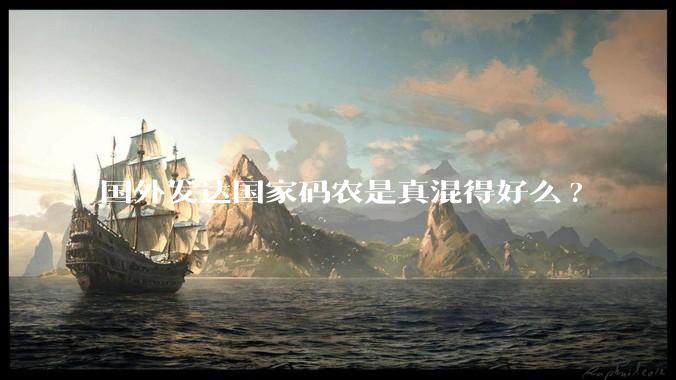 国外发达国家码农是真混得好么?