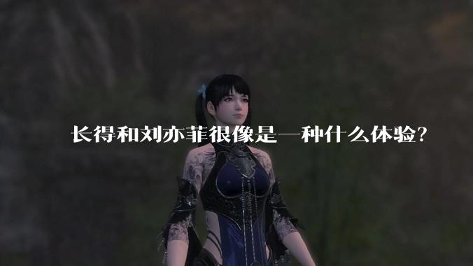 长得和刘亦菲很像是一种什么体验?