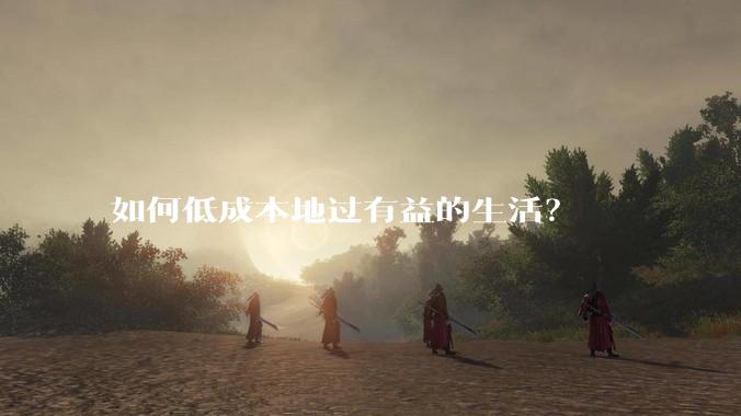 如何低成本地过有益的生活?