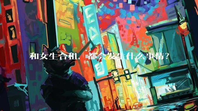 和女生合租,都会发生什么事情?