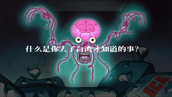 什么是你去了台湾才知道的事?